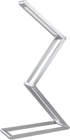 LED лампа настільна ELZO з регулюванням яскравості та гнучкою ніжкою, срібна