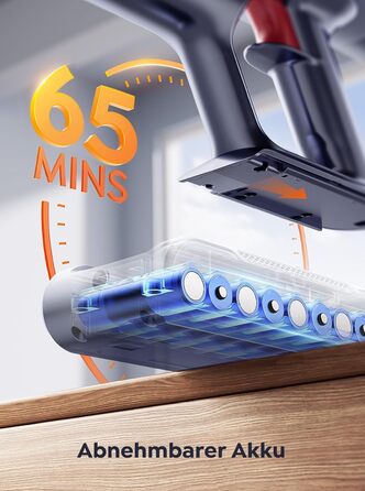 Запасний акумулятор для пилососа INTETURE BP20, червоний