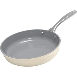 Набір сковорідок Koch Kode: керамічне покриття, 20/24/28 см, з нержавіючою ручкою, для індукційних плит, без PTFE та PFOA, безпечне для здоров'я, бежевий (20 см)