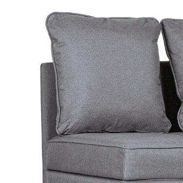HOMCOM 3-in-1 Sleeper Chair Convertible Sofa Bed with Bed Function, 2-Seater Sofa with Adjustable Backrest, Side Pocket, Cushion, Wheels, up to 300 kg, for Small Spaces, Dark Grey | Aosom