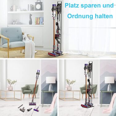 Підставка для пилососів Dyson Gen5 V15s, V15, V12 Slim, V11, V10, V8, V7, V6 - чорна