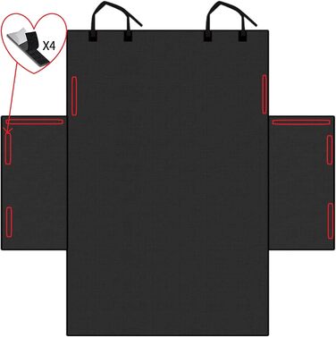 Захисна підстилка в багажник для собак з боковим захистом, універсальна, водонепроникна, зносостійка