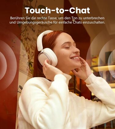 Навушники бездротові Edifier ES850NB з шумозаглушенням, Hi-Res Audio, Bluetooth 5.4, LDAC, 92 год роботи, слонова кістка