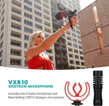 Movo iVlogger-PRO: Набір для влогів з комплектом аксесуарів для iPhone/Android (статив, мікрофон, RGB-світло)