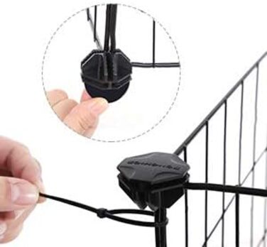 Клітка для дрібних тварин SONGMICS LPI01H, металева, 143 x 73 x 46 см, чорна