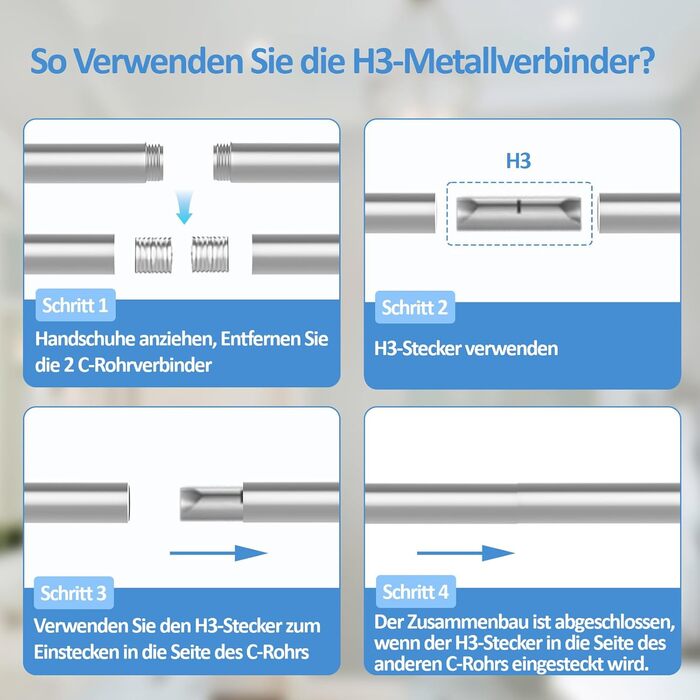 Регульована душова штанга U-подібної/L-подібної форми, 60-92 x 78-196 x 60-92 см, з 12 кільцями для шторки та підпоркою для стелі, для ванни/ванної кімнати, срібна