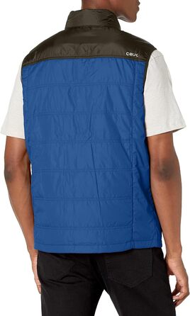 Чоловіча вітростійка куртка CBUK з ізоляцією Daunenwete, колірний блок, чорний (S, Tour Blue)