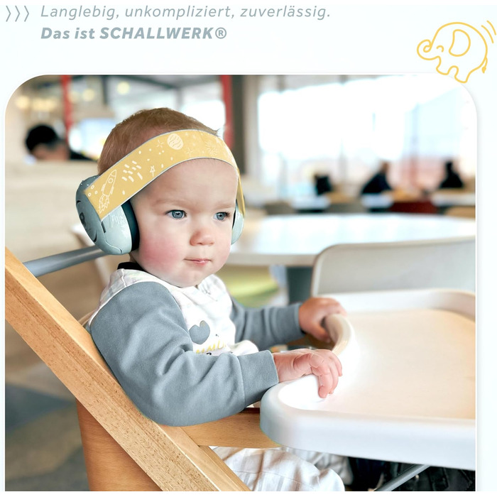 Schallwerk Mini+ (Dusty) - Шумоізоляційні навушники для малюків, преміум-якість, захист від шуму для дітей