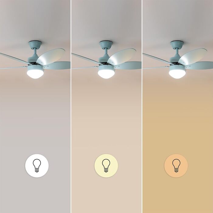 Стельовий вентилятор з підсвічуванням Cecotec EnergySilence Aero 4260 Full Sky 106 см, 40W, пульт, таймер, 6 швидкостей, синій