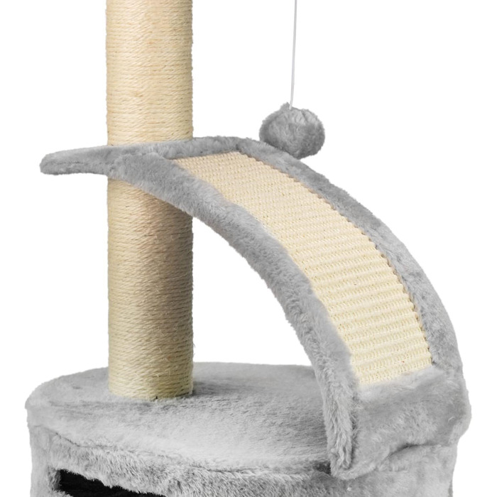 Драбина-кіготник для котів AQPET Panama, 58 см, сірий колір