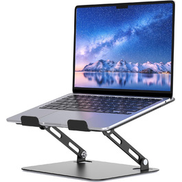 Adjustable Laptop Stand - Portable Riser & Ergonomic Computer Holder - Metal Laptop Mount for 10.6