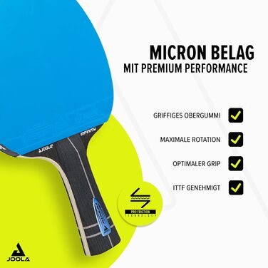 Стіл тенісний набір JOOLA Infinity ITTF, професійний карбоновий набір для досвідчених гравців, високотехнологічне волокно, 7-шарове лезо (склополімер)