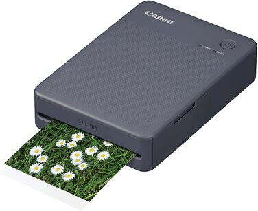 Canon Selphy QX20: Портативний принтер для фотографій з Wi-Fi, термосублімаційний друк, USB-C зарядка, сірий (без чорнил/паперу)