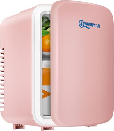 Mini холодильник Wannyton 4L з підігрівом та охолодженням, рожевий (220-240V/12V)