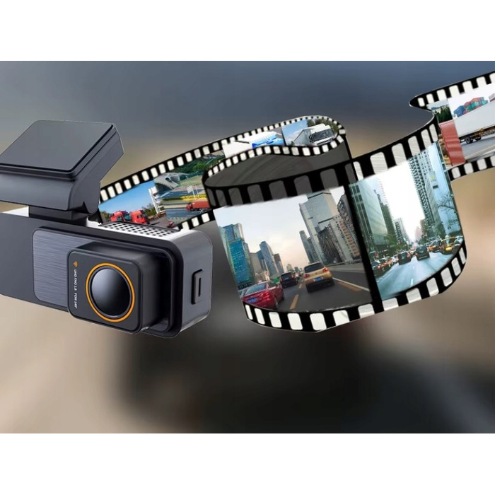 Автомобільний відеореєстратор Fastcam M9 4K UHD з Wi-Fi, кутом огляду 170° та задньою камерою