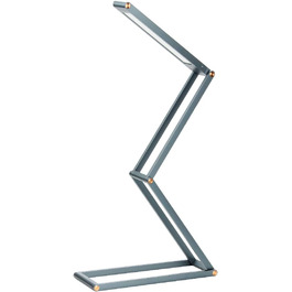 LED лампа настільна ELZO з регулюванням яскравості та гнучкою ніжкою, алюміній, темно-сіро-блакитна