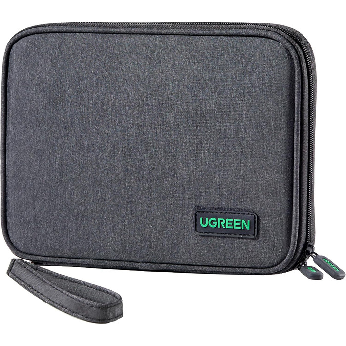 UGREEN Electronic Travel Cable Bag Universal Travel Cable Organizer Electronic Accessories Case 2-Layer Large Electronic Accessories Bag for Cables, Chargers, Power Bank, Tablet (S)
