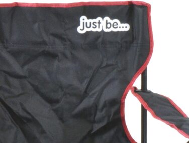 Кемпінговий стілець складаний з підлокітниками та підсклянником, сірий/рожевий (чорний/червоний)