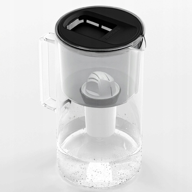 Скляний фільтр-кувшин Wessper D2 BOROSILICATE 3л, чорний + 6 фільтрів