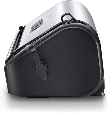 FoodSaver пристрій для вакуумної упаковки з нарізачем та зберіганням рулонів | ручний вакууматор та функція маринування | комплект вакуумних пакетів [FFS017X], срібляний, Standard