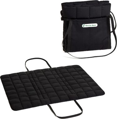 Сумка для подорожей з собакою Doctor Bark, зручна ковдра, підходить для алергіків, прання при 95°C, розміри (Large, Чорний)