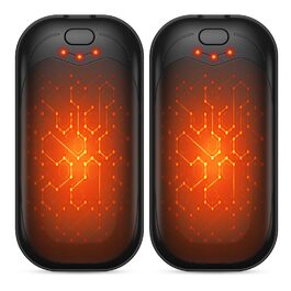 Електричні грілки для рук Gabless 2 шт., USB, портативні, 3 рівні нагріву, швидкий нагрів, чорні - чудовий подарунок для чоловіків та жінок