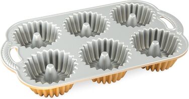 Форма для випічки Bundtlette Pan Nordic Ware, алюміній, золотий, 38 x 22.2 см