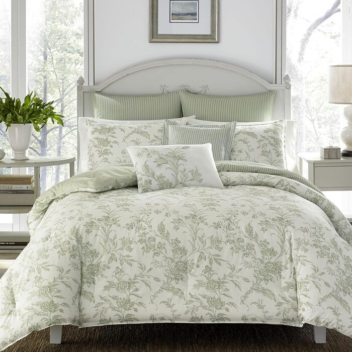 Комплект постільної білизни Laura Ashley Kingsize Amberley Green (7 предметів)