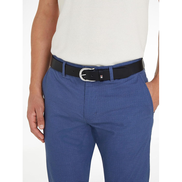 Жіночий шкіряний ремінь Tommy Hilfiger New Danny, колір блакитний (Night Sky)