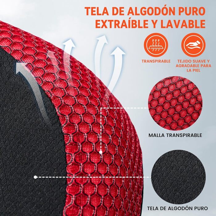 Подушка для шиї у вигляді хом'ятка, автомобільна/авіаційна подушка з memory foam, для подорожей, офісу, дому (червона, сітчаста тканина)