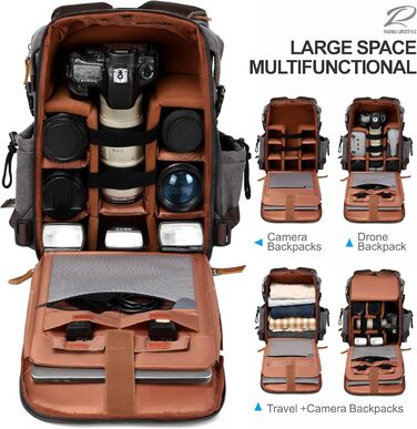 Рюкзак для фотокамери Padwa Lifestyle з водовідштовхуваного канвасу, 16