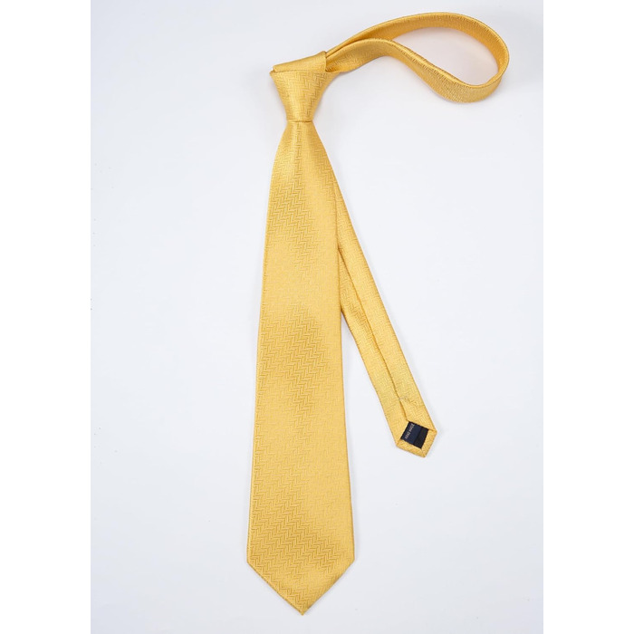 Краватка чоловіча Enlision однотонна для весілля з нагрудником, комплект, формальна краватка та кишеньковий хустинка (жовта)