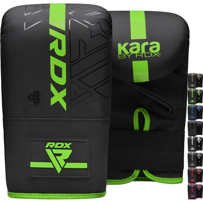 Боксерські рукавички RDX для кікбоксингу, муай-тай, MMA та спарингу, шкіра Maya Hide, зелені