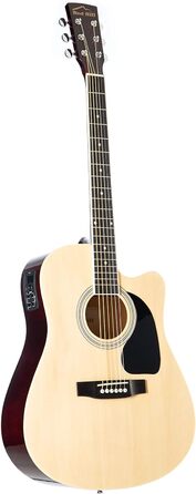 Акустична гітара Red Hill D-1-CE Dreadnought з Cutaway, електроакустична, липа, натуральний колір