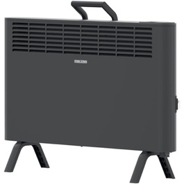 Електричний конвекторний обігрівач Stiebel Eltron 2 kW, для площі 25 м², з терморегулятором, на колесах, чорний, TÜV-сертифікований