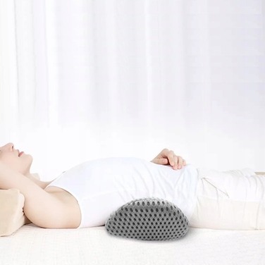Ортопедична поперекова подушка Medi Sleep з ефектом пам'яті, сіра