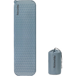 Naturehike Yugu: Надувний килимок для кемпінгу та трекінгу, 3.5 см, блакитний