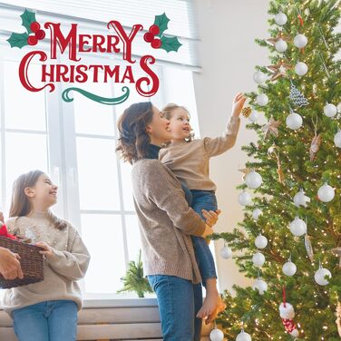 24 штуки новорічні кулі для ялинки 4 см, пластик, міцні, для декору ялинки