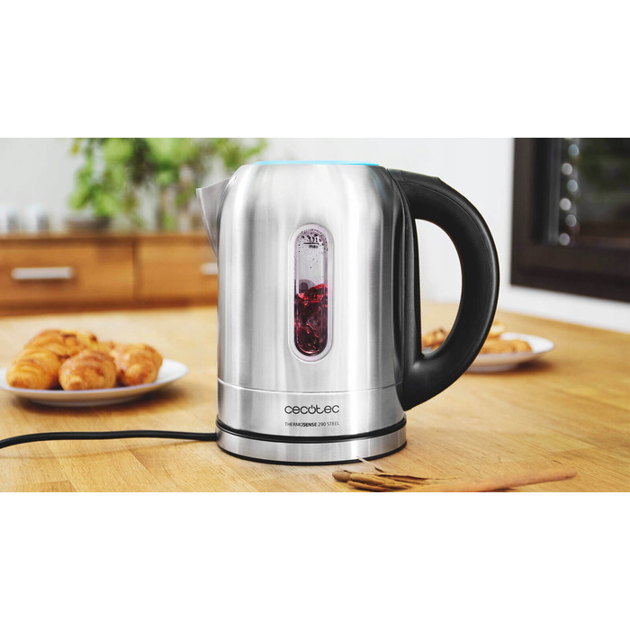 Електричний чайник Cecotec ThermoSense290, 2200 Вт, 1,7 л, сріблястий/сірий