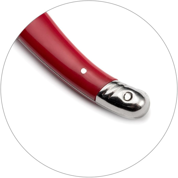 Набір столових приборів для стейка Lou Laguiole TRADITION, 48 предметів, нержавіюча сталь, червоні ручки, на 12 осіб