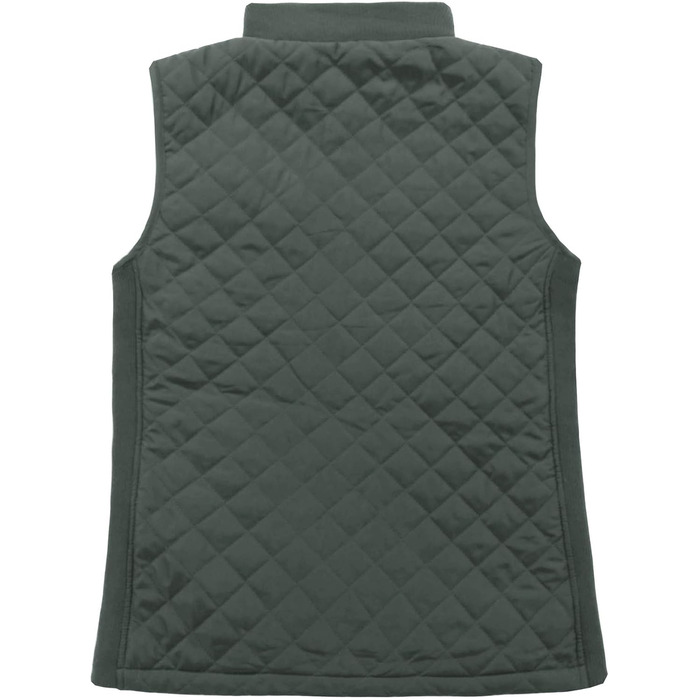 Жіночий жилет Bienzoe без рукавів з капюшоном, стеганий, на блискавці, сірий темний (XL)