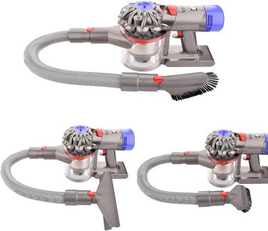 Тримач для насадок пилососа Dyson V7, V8, V10, V11: органайзер для насадок, кріплення без адаптера (E: шланг+щітка+тверда щітка+м'яка щітка)