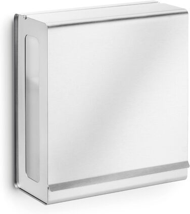 blomus -NEXIO- Paper Towel Dispenser made of polished stainless steel, 30 x 27 x 13 cm, Stainless Steel (Brushed Stainless Steel)