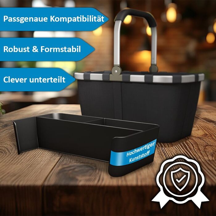 Органайзер nobellgo сумісний з Reisenthel carrybag – ідеальний порядок для вашого кошика/сумки для покупок