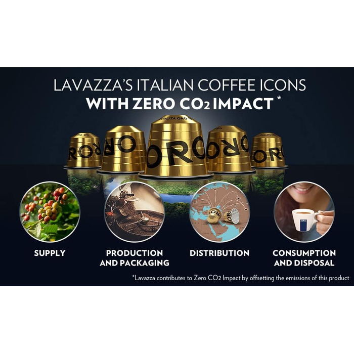 Кава в капсулах Lavazza Qualità Oro Espresso для Nespresso Original, 10 шт. x 2 упаковки (алюміній)