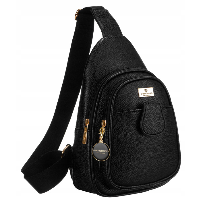 Сумка-месенджер Peterson PTN SSY-1-F19 BLACK, чорна