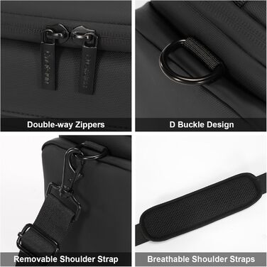 Чохол для камери Cwatcun: сумісний з Canon, Nikon, Sony (LR/DLR), водонепроникний, компактний, чорний (3.0, L)