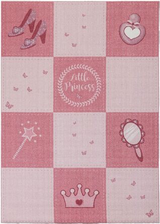 Дитячий килим SIMPEX KinderTeppich, принцеса, рожевий, 80x120 см, для дівчаток, в кімнату