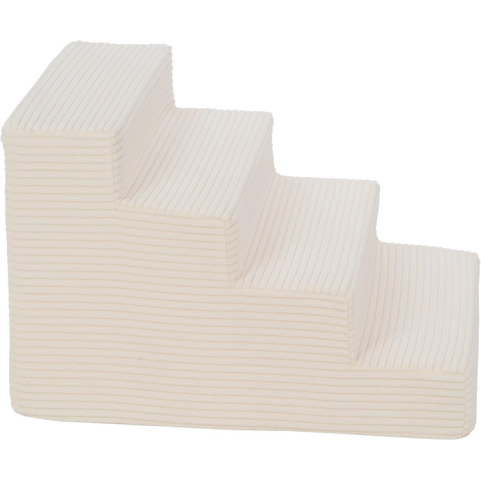 Сходи для собак Velinda з 4 сходинками, сходи для котів, сходи для домашніх тварин, допомога у вході, пінопласт (колір: ) (кремовий)