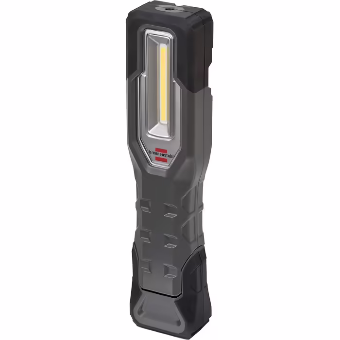 Brennenstuhl LED Rechargeable Hand Lamp HL 1000 A IP54 / LED Work Light for Outdoor Use with COB LED (1000+200lm, up to 24h battery life, LED workshop lamp with magnets and hook, USB-C charging interface)